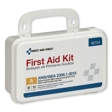First Aid Only™ Ansi Class A 10 Person First Aid Kit, 71 Pieces, Plastic Case freeshipping - TVN Wholesale
